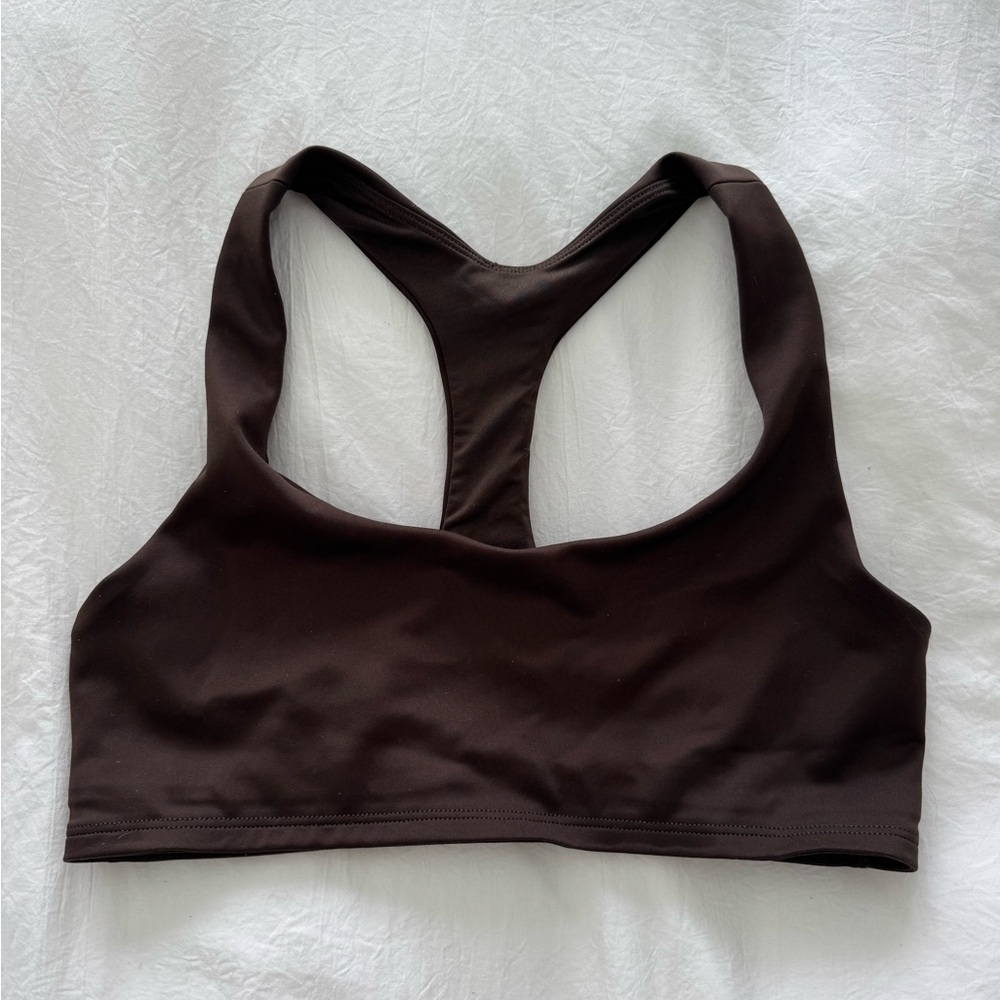 ALO Airlift Espresso Sports Bra Size Small